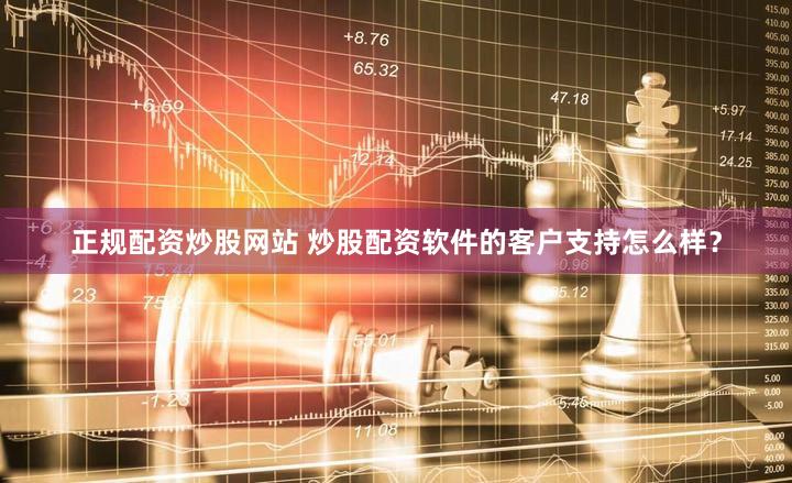 正规配资炒股网站 炒股配资软件的客户支持怎么样？