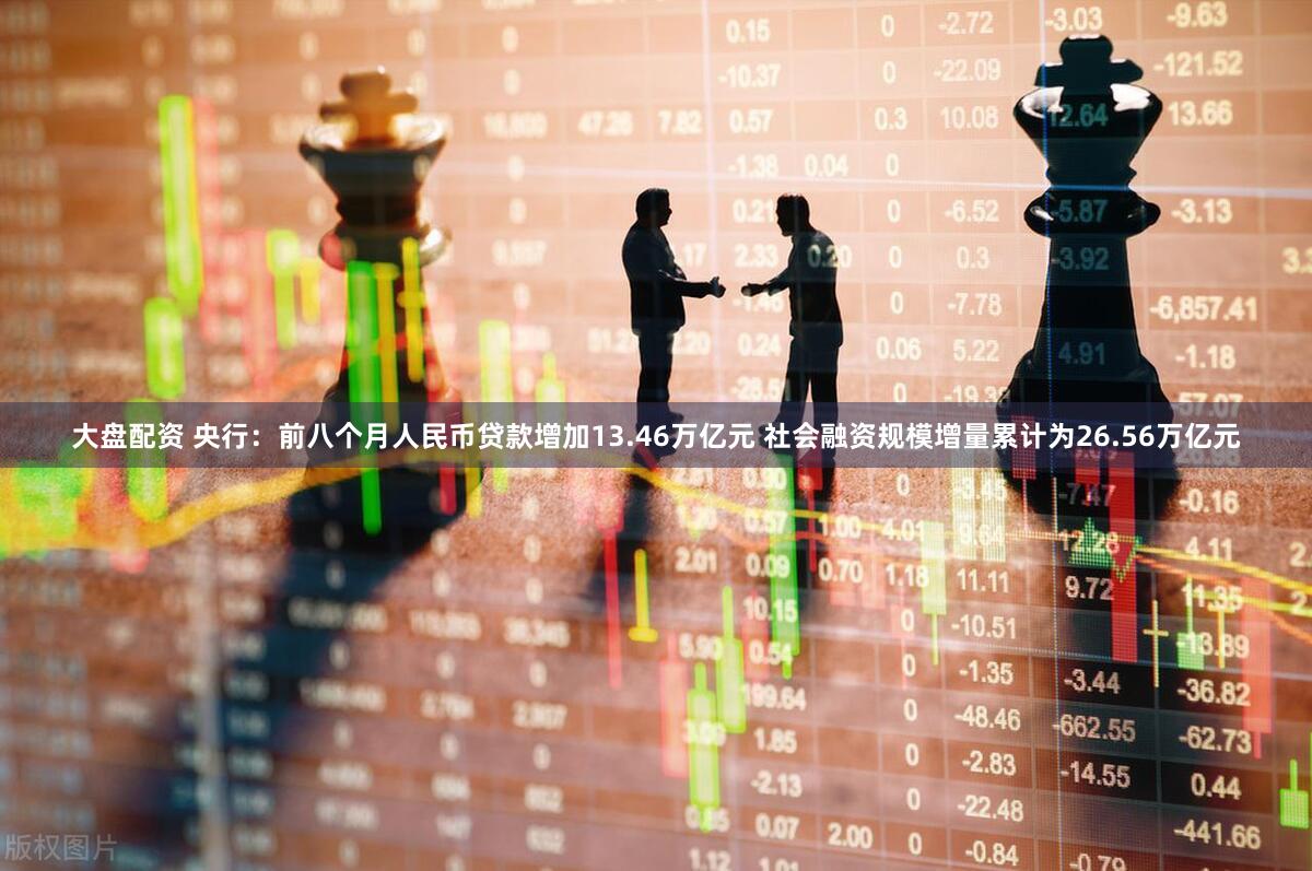 大盘配资 央行：前八个月人民币贷款增加13.46万亿元 社会融资规模增量累计为26.56万亿元