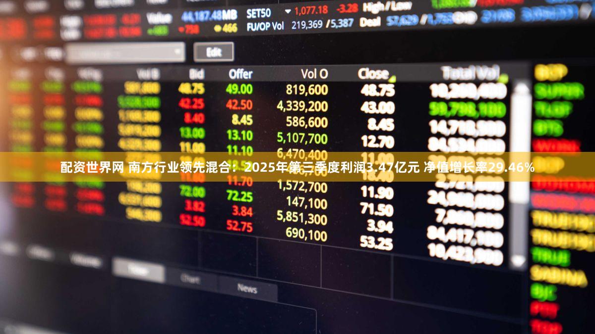 配资世界网 南方行业领先混合：2025年第三季度利润3.47亿元 净值增长率29.46%